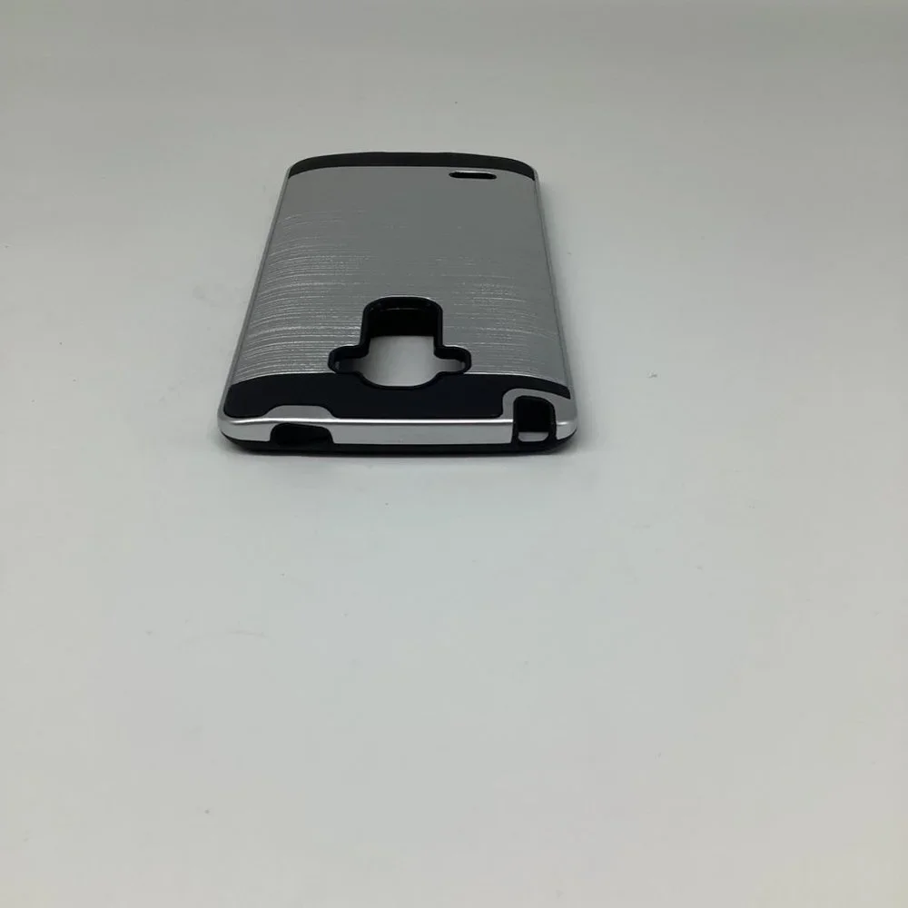 For LG G Stylo LS770 Black‎ Brushed Hybrid Case Cover
